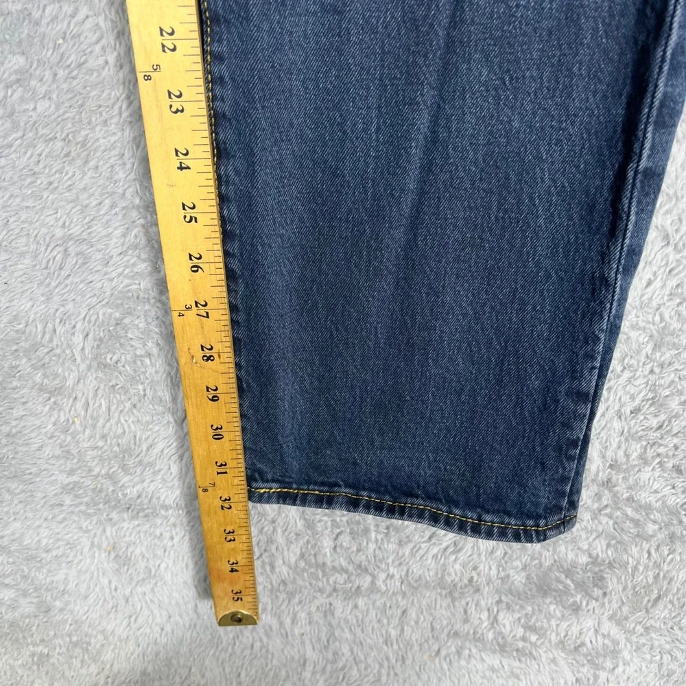 Levis 501 Original Fit Mens Blue Straight Leg Button Fly Jeans 38x32